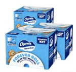 Charmin Ultra Soft Toilet Paper, Forever Roll Kit, 3 Holder, 6 Rolls, 2-Ply Bath Tissue